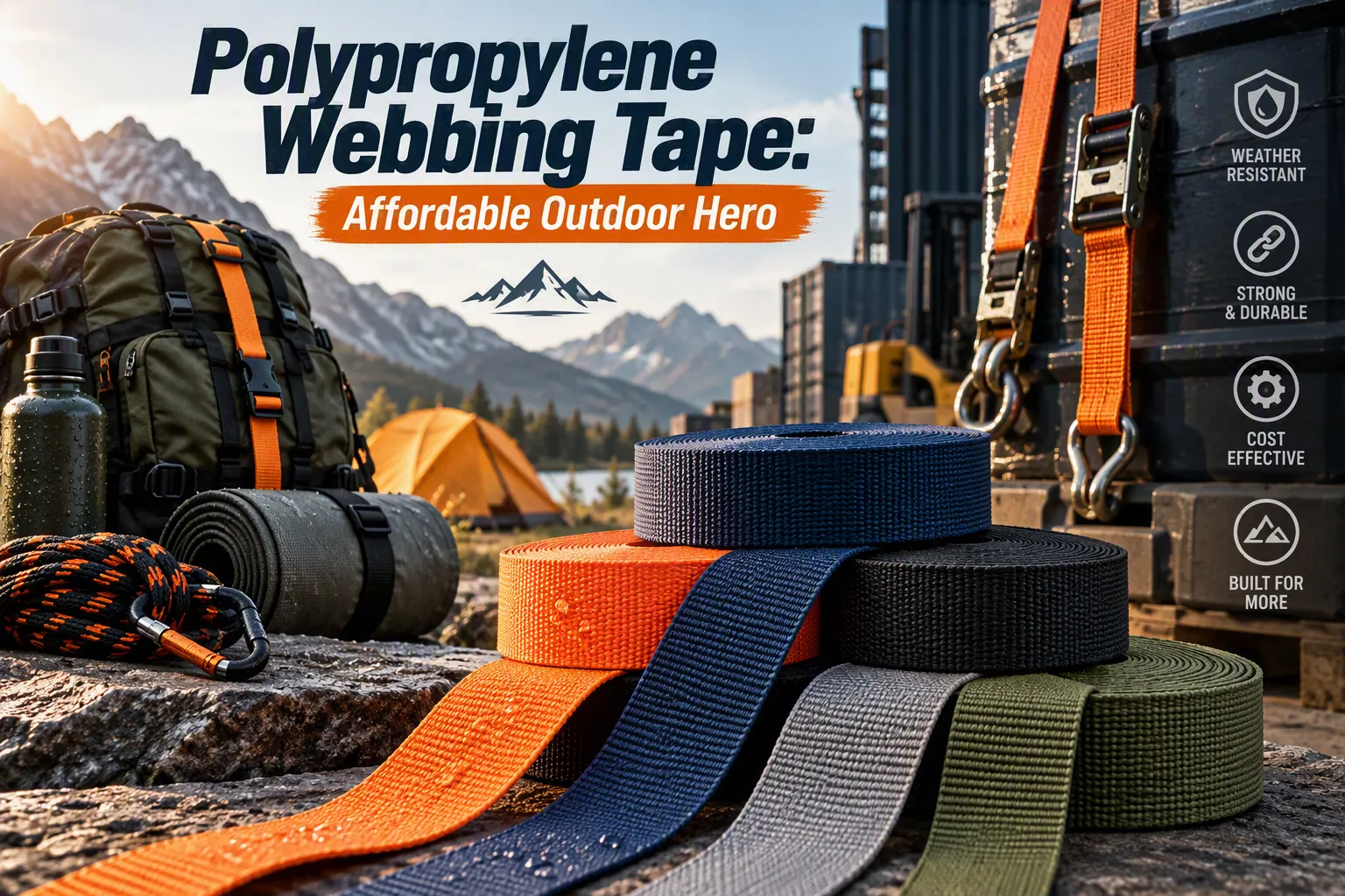 polypropylene webbing tape is the go-to choice for durable, cost-effective outdoor and industrial gear solutions.